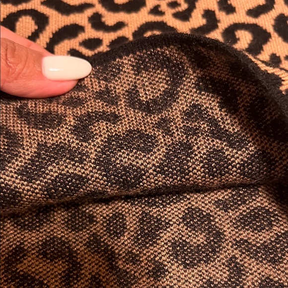 Marled Animal Print Tank Top - Black and Brown - Picture 7 of 11